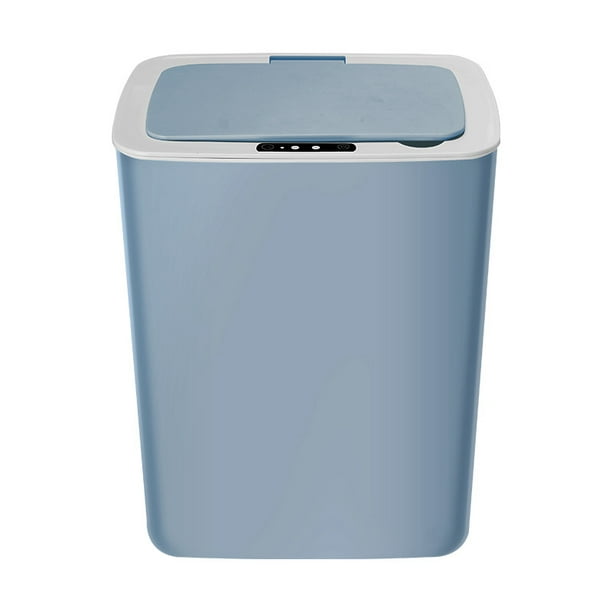 Bote de basura de inducción inteligente, inodoro automático doméstico con tapa, cesto de papel higiénico de cocina, bote de basura eléctrico grande