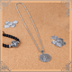 thumbnail image 4 of Collar Medalla San Benito Dije Cadena Acero Inoxidable Xtellar plateado, 4 of 4