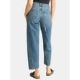 thumbnail image 3 of Time and Tru Women's High Rise Barrel Jean, 26.5" Inseam, sizes 2-20, 3 of 5