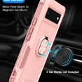 thumbnail image 2 of Dteck Google Pixel 6 Case, Google Pixel 6 Case with Finger Ring Holder Kickstand, Military Grade Stand Cover Phone Cases Compatible for Google Pixel 6, Rosegold, 2 of 8