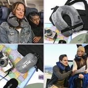Cabeau AirTNE Inflatable Travel Neck Pillow, Lightweight, One Size, Midnight Black
