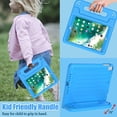 thumbnail image 4 of SUPNICE Kids Case with Screen Protector for iPad 9.7 Inch 2018/2017, Shockproof Convertible Handle Stand Kids Case for iPad 9.7 2017/2018 (iPad 5th and 6th Generation),iPad Air 2,Blue, 4 of 9