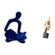 thumbnail image 5 of Figura de pensador abstracto, estatua de arte abstracto, escultura de resina moderna, colección creativa decorativa, artesanía, adorno artístico de re, 5 of 8
