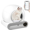thumbnail image 1 of axGear Smart Cat Litter Box Automatic Self Cleaning Odor Removal Large Size Easy Clean, 1 of 9