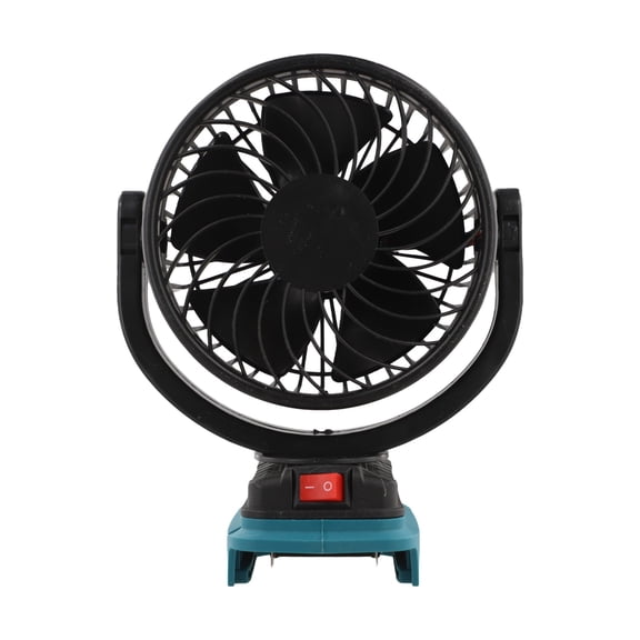 21V Cordless Fan 5 Inch Portable Metal Desk Fan for Camping Office Outdoor Strong Airflow Black