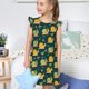 thumbnail image 4 of Balery Snails And Butterfies Camisón de princesa para niñas, pijama de algodón con mangas abullonadas, suave y bonito.-Medium, 4 of 6