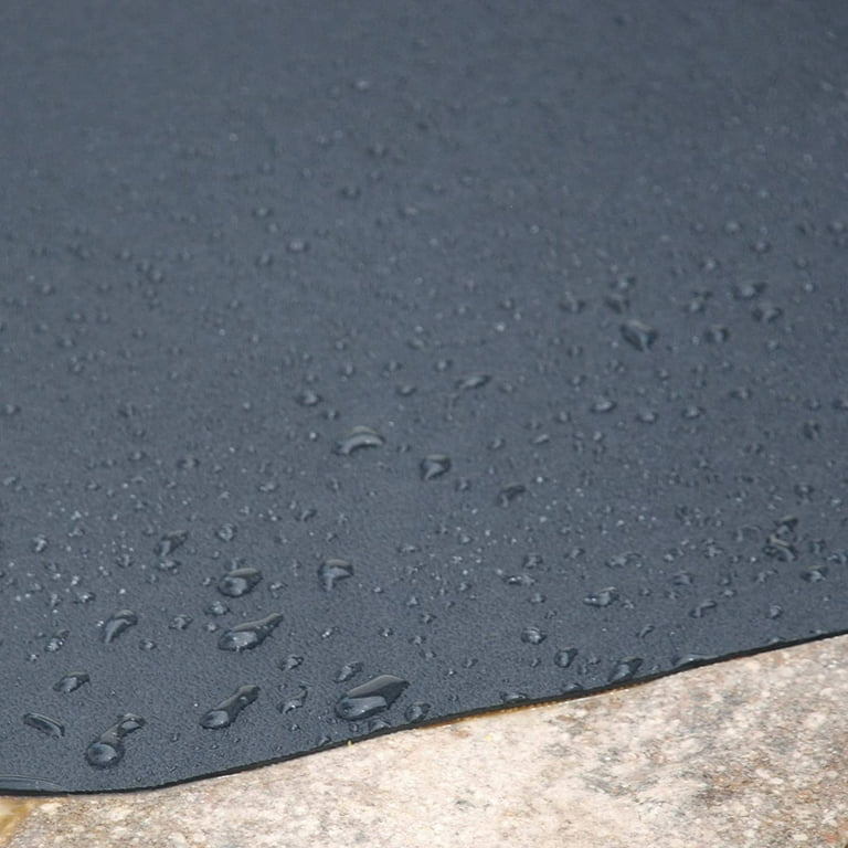 Versatex 24 x 36 in Indoor Outdoor Multipurpose Rubber Floor Utility Mat, Black