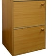 thumbnail image 2 of 35.5" Tall 3 Bookcase With Doors - Natural Wood Makes Office, Living Room, ’s Room More Organized Scratch Resistance Doors, Height Finish Beautifies Interior Decoration -, 2 of 2