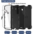 thumbnail image 3 of Funda RubCase para Samsung Galaxy S24 FE con clip para cinturón, color negro, 3 of 7