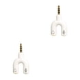 thumbnail image 2 of Tholdsy Divisor de audio de 3,5 mm Conveniente conector estéreo Convertidor de sonido externo Teléfono Auriculares Altavoces Accesorios para Type6 NO6, 2 of 6