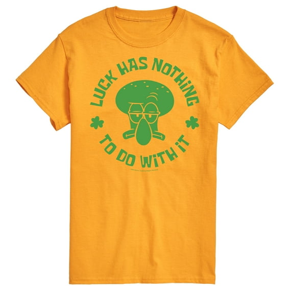 SpongeBob SquarePants - Squidward Luck - Men's Short Sleeve Graphic T-Shirt