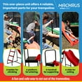 thumbnail image 3 of Trampoline Step N Slide - Kids Outdoor Trampoline Ladder and Wave-Style, 3 of 6