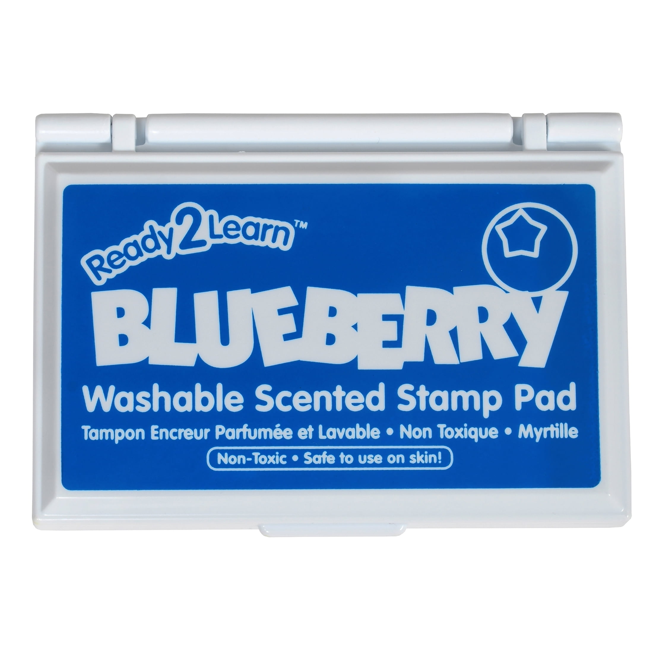 Center Enterprises Ready2Learn Washable Stamp Pad Blueberry Scented Blue Ink Pack of 6 (CE-10080-6)