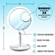 thumbnail image 5 of Espejo NuBrilliance Beauty Breeze para Afeitarse y Maquillarse con Iluminación LED Ventilador Incorporado Aumento 5x, 5 of 8