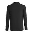 thumbnail image 3 of MIASHUI Women's V-Neck Button Front Knit Cardigan, Fashion Solid Color Open Front Lightweight Casual Jacket for Women Black,XXL, 3 of 5