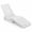 White, variant on Furnibear In Pool Lounge Chair with Weighted Anti Floating Design and HDPE Frame for Baja Shelf Tanning Ledge Deck and Patio, Dark Gray