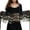 Black, variant on Women's Belly Dance Scarf Chiffon with Fringes Elegant Flowing Skirt for Performance Practice