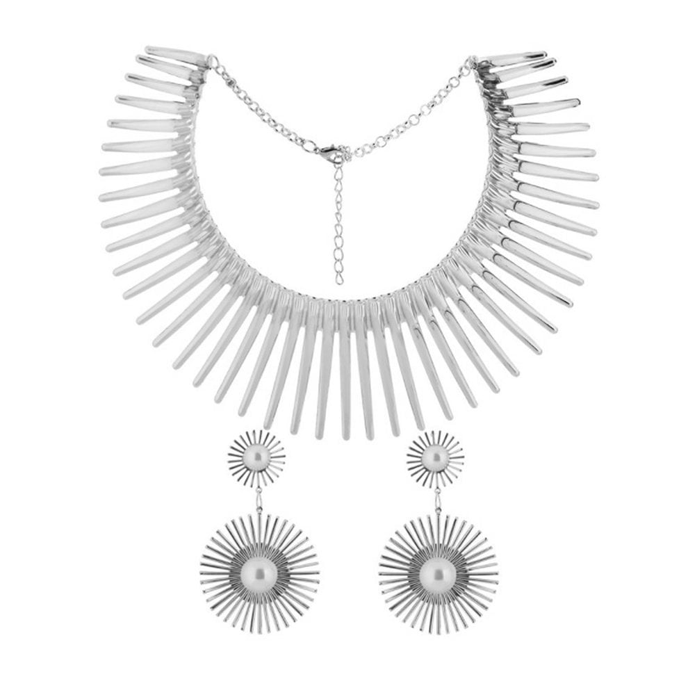 choker necklace and earrings set