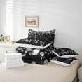 thumbnail image 4 of Eiffel Tower Comforter Set Queen,Paris Bedding Set for Women,Black and White Romantic Tower 7 Piece(1 Comforter,2 Pillowcases,1 Flat Sheet,1 Fitted Sheet,2 Throw Pillow Covers), 4 of 4