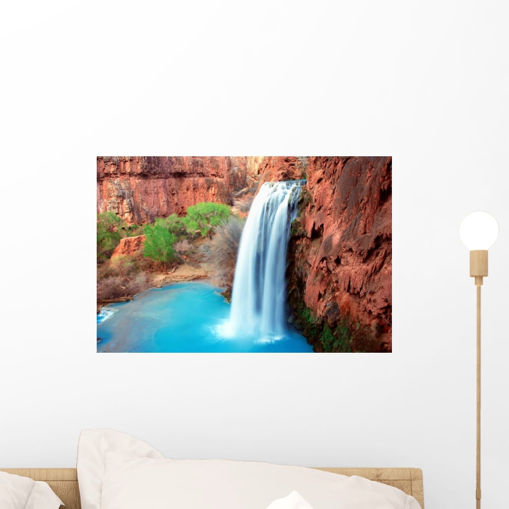 Havasu Falls Wall Mural by Wallmonkeys Peel and Stick Graphic (18 in W ...