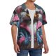 thumbnail image 2 of Balery Lady Duck Camisa Casual de Manga Corta con Botones para Hombre, Texturizada, Estilo Cubano, para Playa, Verano-4X-Large, 2 of 5