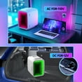 thumbnail image 5 of BEICHEN 4L Mini Fridge with LED Light – Portable Cooler & Warmer for Skincare, Drinks, Bedroom, Office, Car & Gaming Setup – Holds 6 Cans (White), 5 of 10