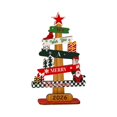 thumbnail image 1 of Árbol de Navidad de madera, centro de mesa coleccionable de árbol de Navidad pequeño, Navidad Estilo D, 1 of 9