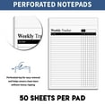 thumbnail image 4 of Weekly Tracker Notepad To-Do-List Desk Notepad with Multiple Sections - 5.5 x 8.5" 50 Sheets Habit Tracking Days of Week Tear-Off Sheets, Planner Organizing - Made in USA, 4 of 8