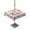 Beige, variant on Outdoor Tablecloth with Umbrella Hole Zipper 250 Anniversary Round Tablecloth 60" Waterproof Outside Table Cloth Independence Day Florals Gray Wooden Patio Table Cover Tablecloths for Picnic Party