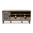 thumbnail image 4 of Baxton Studio Cardiff Modern and Contemporary Light Brown Wood 55-Inch TV Stand, 4 of 7