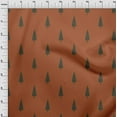 thumbnail image 2 of oneOone Cotton Silk Fabric Tree Ikat Printed Fabric 1 Yard 42 Inch Wide, 2 of 3