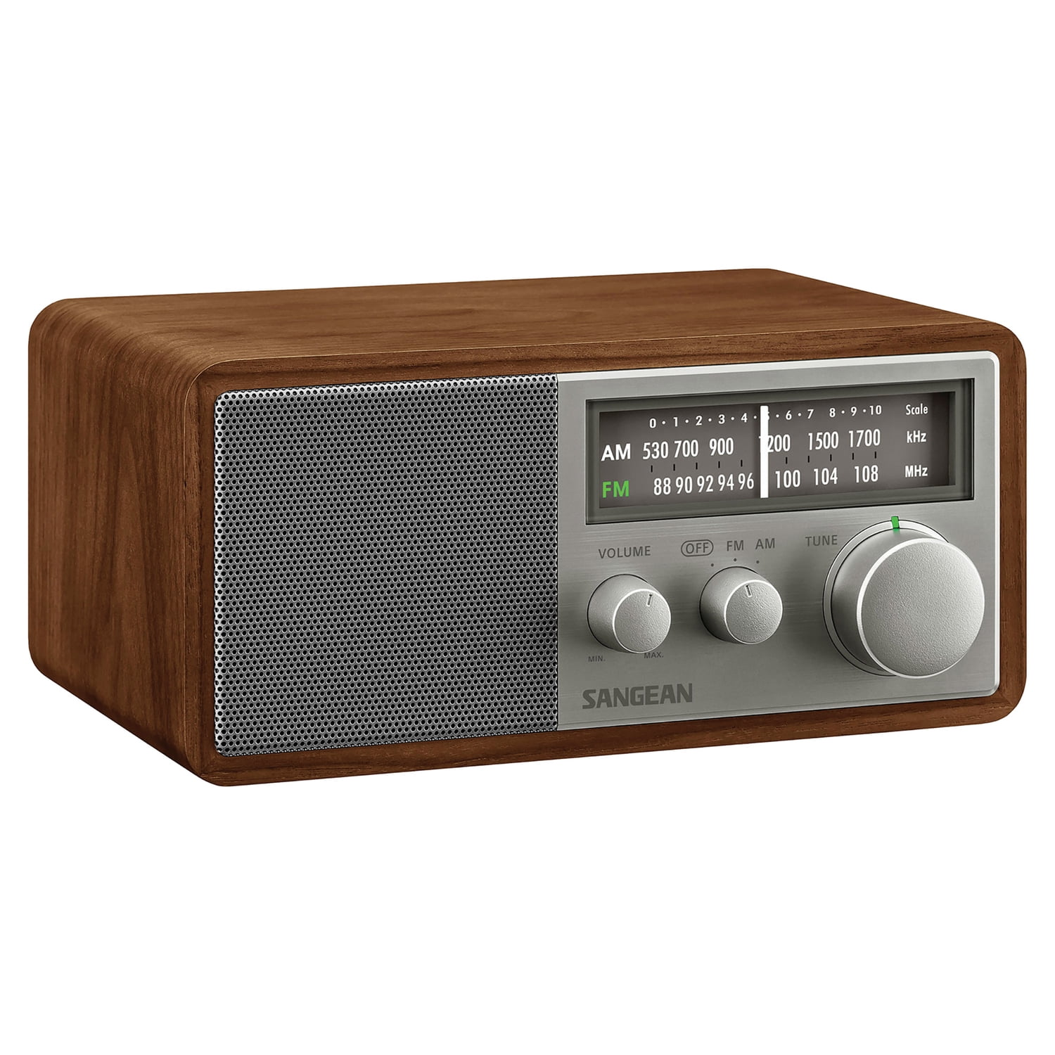 Sangean SG-116 Tabletop Retro Wooden Cabinet AM/FM Analog Radio Receiver, SG-116PT