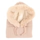 thumbnail image 3 of Bufanda De Gorro De Invierno Para Mujer, Bufanda De Gorro Integrada Práctica De Poliéster A Prueba De Frío Que Mantiene El Calor A La Moda Para Viajes Diarios Para Senderismo ANGGREK Beige, 3 of 8