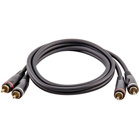 Under Cabinet Interconnect Cord - Seismic Audio 12 Foot Dual RCA Male to Dual RCA Male Audio Interconnect Cable - Home AV Cord - SA-2RCA12