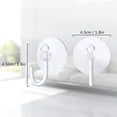 thumbnail image 2 of 24 Pieces Suction Cup Light Suction Cup Wall Hooks Hangers Light Clear Suction Cup Clips for Christmas Wreath String Lights Xmas Decoration (35 mm), 2 of 5
