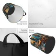 thumbnail image 2 of Balery Whimsical Cats Night Cafe Cesta de ropa redonda con asas, impermeable, independiente, para ropa, juguetes, dormitorio y familia-Small, 2 of 6