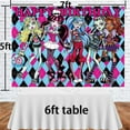 thumbnail image 3 of Monster High Backdrop Banner Party Supplies Poster Movie Theme Background for Photography Kids Birthday Decorations, 3 of 6