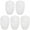 White, variant on Howish Lamp Shade 5pcs Plastic Lamp Shade Replacement,PE(5.35"X4.33"X1.38")