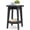 Charcoal Gray, variant on 2-Tier Small Round End Table, Nightstand with Tapered Legs, Curved Transitions – Collection Side Table for Small Spaces, Living Room, Bedroom, Honey Brown