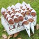 thumbnail image 4 of Soporte de cono de confeti para decoración de boda, caja de soporte de conos de confeti de papel Kraft, bandeja de flores falsas, conos de papel de boda, 4 of 4