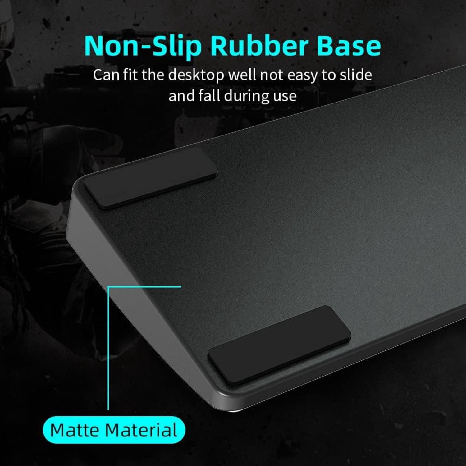 Leather Keyboard Wrist Rest, Waterproof Wrist Support for 75-104 Key Standard Keyboards, Ergonomic Office Keyboard Pad for Computer Work