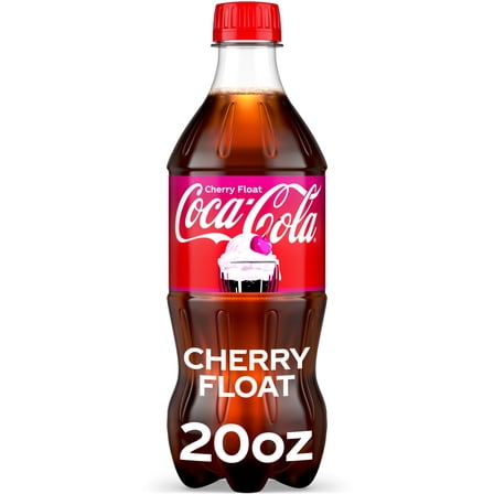 Coca-Cola Cherry Float Soda Pop Bottle, 20 fl oz