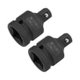 thumbnail image 1 of 2 Pcs 3/4" Drive (F) x 1/2" (M) Reductor de enchufe de impacto para llave de trinquete, hembra a macho, Cr-Mo, 1 of 3