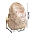 thumbnail image 2 of Backpack for Kids with Round Coin Purse Charm, Bookbag for Boys Girls Cute Casual Daypack for Women Daily Campus, 2 of 2