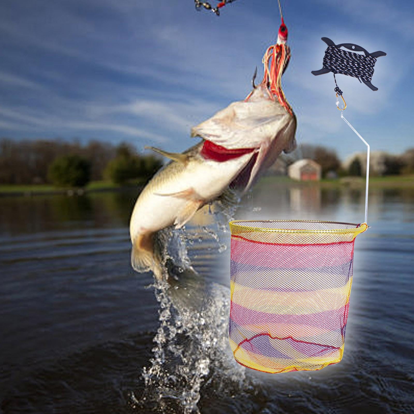 Wswqop Fly Fishing Net Fish Basket Fishing Netting Decor Fishing Landing Nets Head 50cm