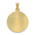 thumbnail image 4 of 14K Two-Tone Gold Charm Pendant & Rhodium Polished Diamond-Cut Lady Of Guadalupe Circle, 4 of 4