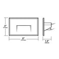thumbnail image 2 of Nicor Lighting STW11203KHBK 5 x 3 in. STW Series Black Horizontal Wet Location LED Step Light - 3000k, 2 of 2