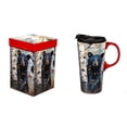 thumbnail image 1 of Evergreen Ceramic Travel Cup 17oz. ,withbox Forrest Friends, 1 of 3