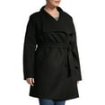thumbnail image 6 of Mark Alan Women's Plus Size Asymmetrical Belted Wrap Coat, 6 of 6