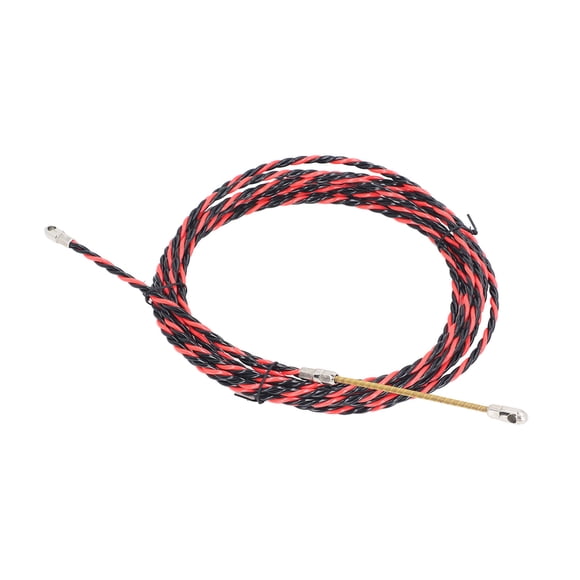 M Buder Guía Pasacables de Resorte Eléctrico Cinta de Pescado Herramienta Extractora de Cables Profesional Dispositivo Manual de Enhebrado con Guantes y Bridas de Amarre Alta Resistencia 15 Metros